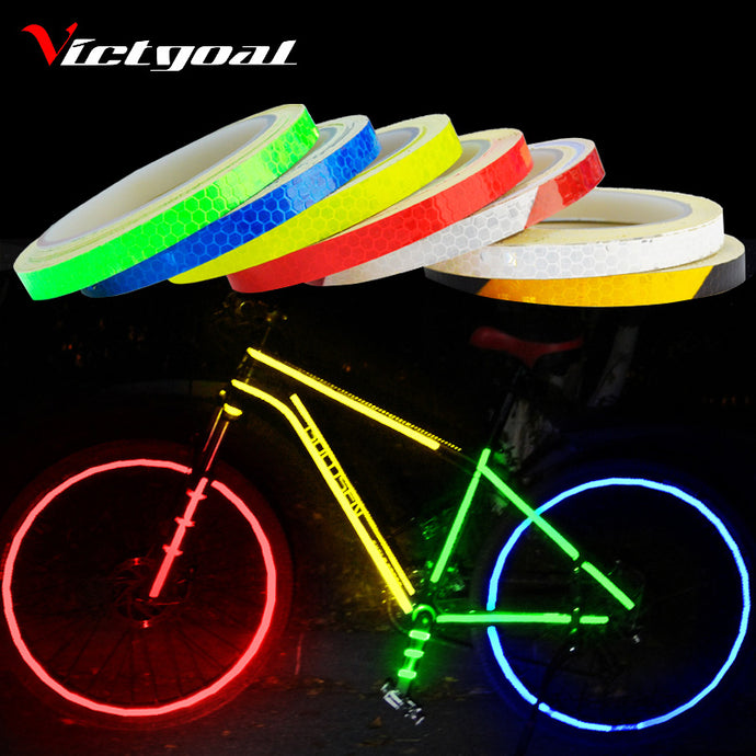 Bike Stickers Decals Reflective Stickers Strip Bicycle Reflective Tape Sticker