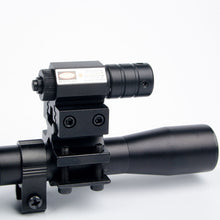 Load image into Gallery viewer, 4x20 Rifle Optics Scope Tactical Crossbow Riflescope with Red Dot Laser Sight and 11mm Rail Mounts for 22 Caliber Guns