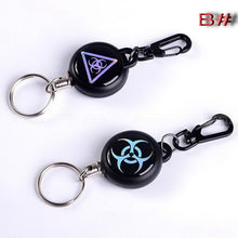 Load image into Gallery viewer, EDC Outdoor Steel Rope Burglar Keychain Tactical Retractable Key Chain Camping Key Ring