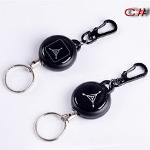 Load image into Gallery viewer, EDC Outdoor Steel Rope Burglar Keychain Tactical Retractable Key Chain Camping Key Ring