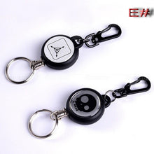 Load image into Gallery viewer, EDC Outdoor Steel Rope Burglar Keychain Tactical Retractable Key Chain Camping Key Ring