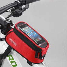 Load image into Gallery viewer, ROSWHEEL BICYCLE BAGS CYCLING BIKE FRAME IPHONE BAGS  HOLDER PANNIER MOBILE PHONE BAG CASE POUCH