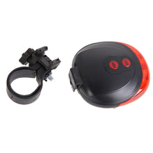 Load image into Gallery viewer, Bike Cycling Lights Waterproof 5 LED 2 Lasers 3 Modes Bike Taillight Safety Warning Light Bicycle Rear Bycicle Light Tail Lamp