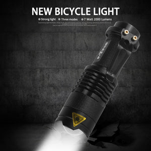 LED cycling Front Light Bike lights Lamp Torch Waterproof 7 Watt 2000 Lumens 3 Mode
