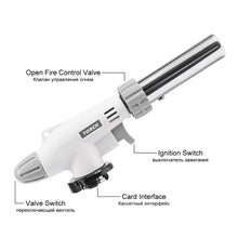Load image into Gallery viewer, Gas Torch Flame Gun Blowtorch Cooking Soldering Butane AutoIgnition gas-Burner Lighter Heating