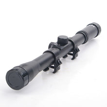 Load image into Gallery viewer, 4x20 Rifle Optics Scope Tactical Crossbow Riflescope with Red Dot Laser Sight and 11mm Rail Mounts for 22 Caliber Guns