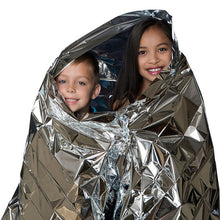 Load image into Gallery viewer, New Outdoor Water Proof Emergency Survival Rescue Blanket Foil Thermal Space First Aid Sliver Rescue Curtain Military Blanket