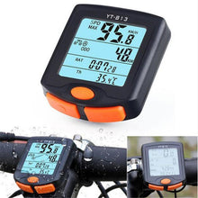 Load image into Gallery viewer, Bicycle Wireless Speedometer Digital Odometer Stopwatch Thermometer LCD Backlight Rainproof Black
