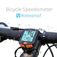 Load image into Gallery viewer, Bicycle Wireless Speedometer Digital Odometer Stopwatch Thermometer LCD Backlight Rainproof Black
