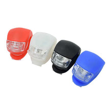 Load image into Gallery viewer, Bicycle Front Light Silicone LED Head Front Rear Wheel Bike Light Waterproof Cycling With Battery Bicycle Accessories Bike Lamp