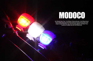 Bicycle Front Light Silicone LED Head Front Rear Wheel Bike Light Waterproof Cycling With Battery Bicycle Accessories Bike Lamp