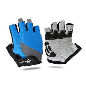 Cycling Anti-slip Anti-sweat Men Women Half Finger Gloves Breathable Anti-shock Sports Gloves