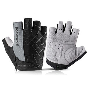 Cycling Anti-slip Anti-sweat Men Women Half Finger Gloves Breathable Anti-shock Sports Gloves