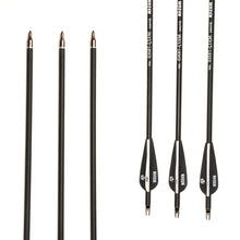 Load image into Gallery viewer, Carbon Arrow with Black and White Color for Recurve/Compound Bows Archery Hunting 6/12/24pcs/lot 28/30/32 inches Spine 500