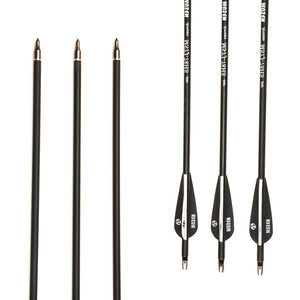 Carbon Arrow with Black and White Color for Recurve/Compound Bows Archery Hunting 6/12/24pcs/lot 28/30/32 inches Spine 500
