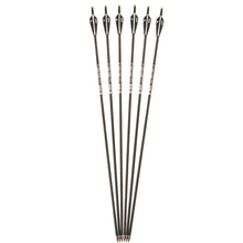 Load image into Gallery viewer, Carbon Arrow with Black and White Color for Recurve/Compound Bows Archery Hunting 6/12/24pcs/lot 28/30/32 inches Spine 500