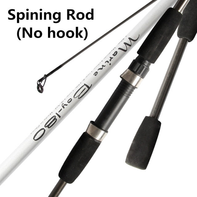 Carbon Spinning Fishing Rod M Power Hand Fishing Tackle Lure Rod Lure