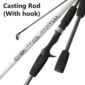 Carbon Spinning Fishing Rod M Power Hand Fishing Tackle Lure Rod Lure