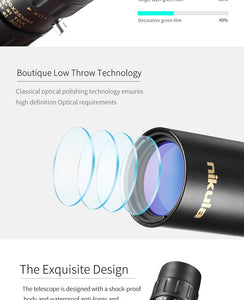 Original binoculars Nikula 10-30x25 Zoom Monocular high quality Telescope Pocket Binoculo Hunting Optical Prism Scope no tripod
