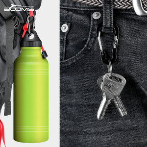 Booms Fishing CC1 6Pcs Aluminum Alloy Carabiner Keychain Outdoor Camping Climbing