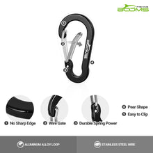 Load image into Gallery viewer, Booms Fishing CC1 6Pcs Aluminum Alloy Carabiner Keychain Outdoor Camping Climbing