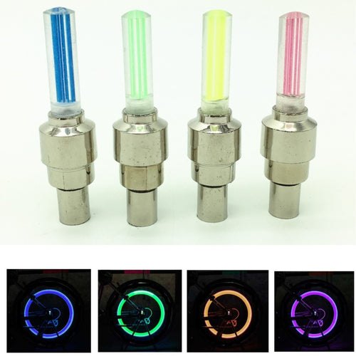 LED Bicycle Lights Wheel Tire Valve Caps Bike 1PCS