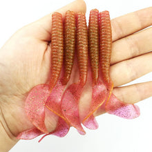 Load image into Gallery viewer, Wobbler Jigging curly tail Fishing Lure Soft Worm Shrimp silicone bait 8cm 4.3g