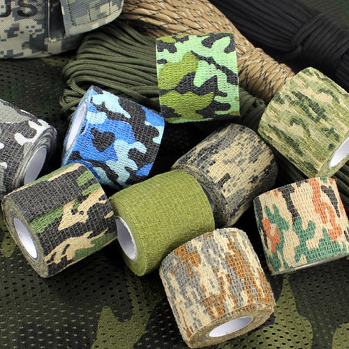 Multi-functional Camo Tape Non-woven Self-adhesive Camouflage Waterproof Non-Slip Stealth Tape