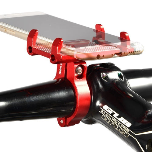Aluminum Bicycle Phone Holder For 3.5-6.2 inch Smartphone Adjustable