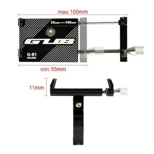 Aluminum Bicycle Phone Holder For 3.5-6.2 inch Smartphone Adjustable