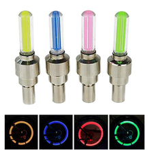 Load image into Gallery viewer, Bike light with no battery mountain road bike  bicycle lights LEDS Tire Valve Caps Wheel spokes LED Light