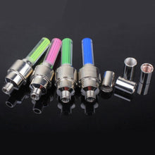Load image into Gallery viewer, Bike light with no battery mountain road bike  bicycle lights LEDS Tire Valve Caps Wheel spokes LED Light