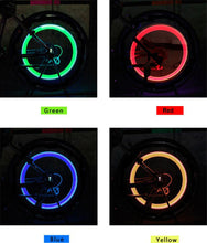 Load image into Gallery viewer, Bike light with no battery mountain road bike  bicycle lights LEDS Tire Valve Caps Wheel spokes LED Light