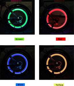 Bike light with no battery mountain road bike  bicycle lights LEDS Tire Valve Caps Wheel spokes LED Light