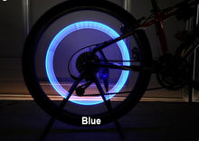 Load image into Gallery viewer, Bike light with no battery mountain road bike  bicycle lights LEDS Tire Valve Caps Wheel spokes LED Light
