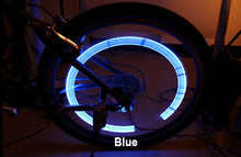 Load image into Gallery viewer, Bike light with no battery mountain road bike  bicycle lights LEDS Tire Valve Caps Wheel spokes LED Light