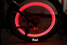 Load image into Gallery viewer, Bike light with no battery mountain road bike  bicycle lights LEDS Tire Valve Caps Wheel spokes LED Light