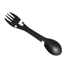Load image into Gallery viewer, Multi-functional Outdoor Tools Stainless Steel Camping Survival EDC Kit Practical Fork Knife Spoon Bottle/Can Opener 5 in 1