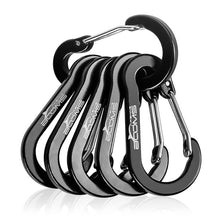 Load image into Gallery viewer, Booms Fishing CC1 6Pcs Aluminum Alloy Carabiner Keychain Outdoor Camping Climbing