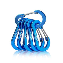 Load image into Gallery viewer, Booms Fishing CC1 6Pcs Aluminum Alloy Carabiner Keychain Outdoor Camping Climbing
