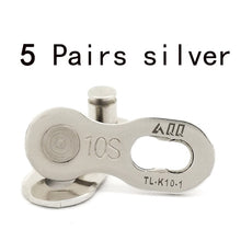 Load image into Gallery viewer, Speed Bike chain connector lock set MTB road bicycle Connector for Quick Master Link Joint Chain bike parts AQQ 6/7/8/9/10/11