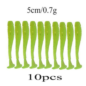 Soft Rubber Bait Fishing Lure Jig Wobbler Soft Worm Carp 10pcs/lot
