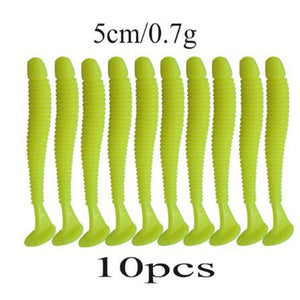 Soft Rubber Bait Fishing Lure Jig Wobbler Soft Worm Carp 10pcs/lot