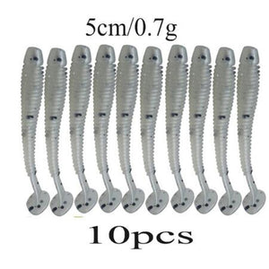 Soft Rubber Bait Fishing Lure Jig Wobbler Soft Worm Carp 10pcs/lot