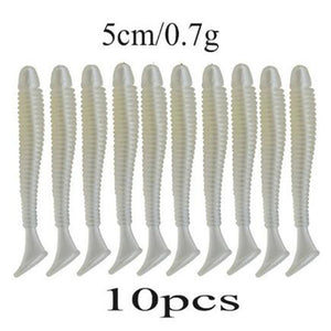 Soft Rubber Bait Fishing Lure Jig Wobbler Soft Worm Carp 10pcs/lot