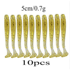 Soft Rubber Bait Fishing Lure Jig Wobbler Soft Worm Carp 10pcs/lot