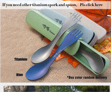 Load image into Gallery viewer, Titanium Spoon Tableware Fork Ultralight pure titanium Spork