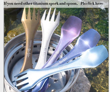 Load image into Gallery viewer, Titanium Spoon Tableware Fork Ultralight pure titanium Spork