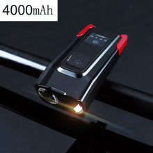 Load image into Gallery viewer, Induction Bicycle Front Light Set 4000mAh USB Rechargeable Smart Headlight With Horn 800 Lumen LED