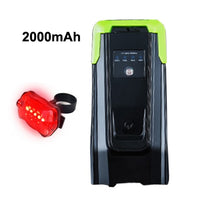 Load image into Gallery viewer, Induction Bicycle Front Light Set 4000mAh USB Rechargeable Smart Headlight With Horn 800 Lumen LED